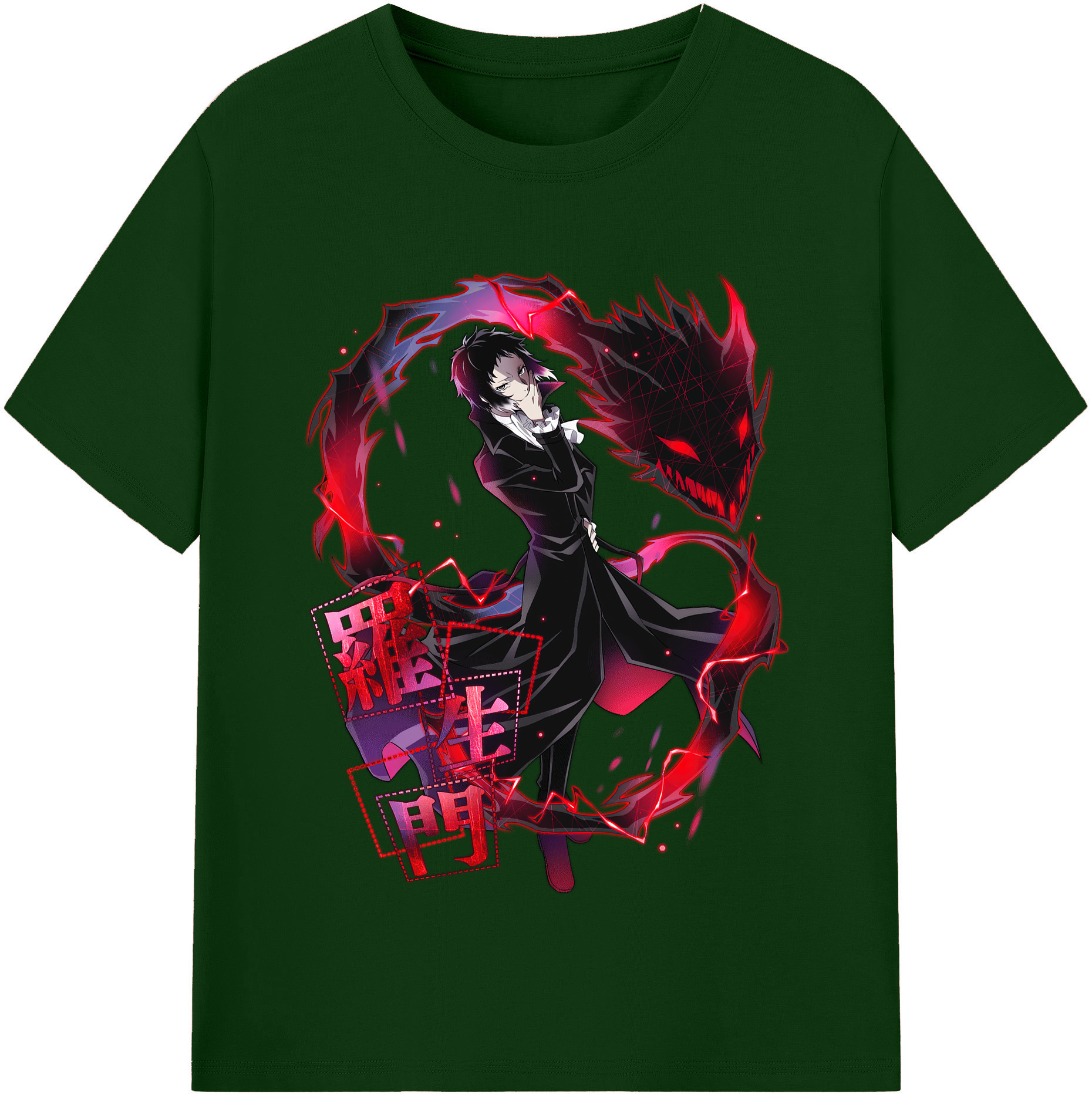 （画像用） 文豪ストレイドッグス Bungo Stray Dogs 綿100％半袖Tシャツ（フロントプリント）